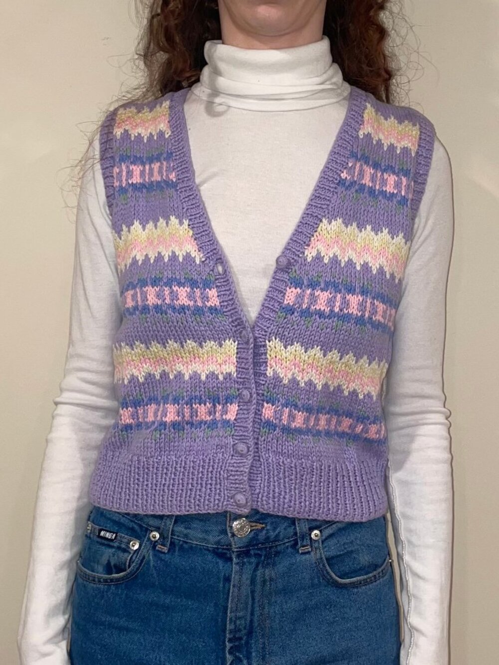 Pastel Knit Vest